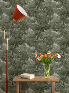 Vintage Landscape Antique green